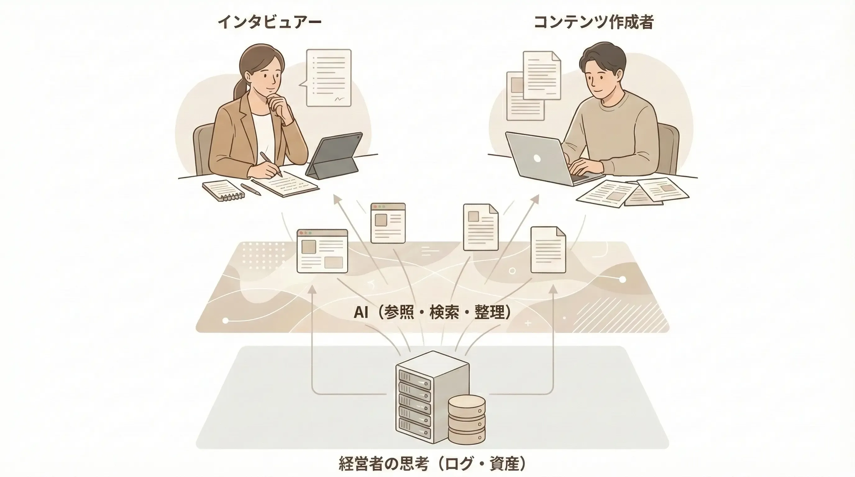 人が考え、AIは支える仕組み
